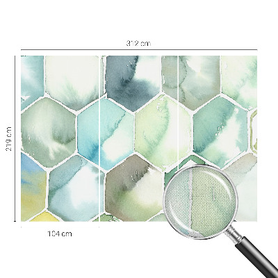 Fototapeta za otroško sobo Pastelni šesterokotniki