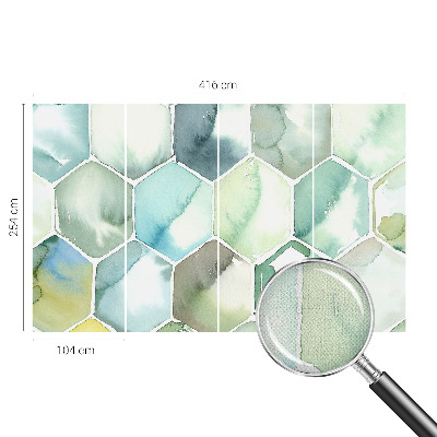 Fototapeta za otroško sobo Pastelni šesterokotniki