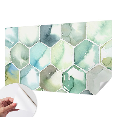 Fototapeta za otroško sobo Pastelni šesterokotniki