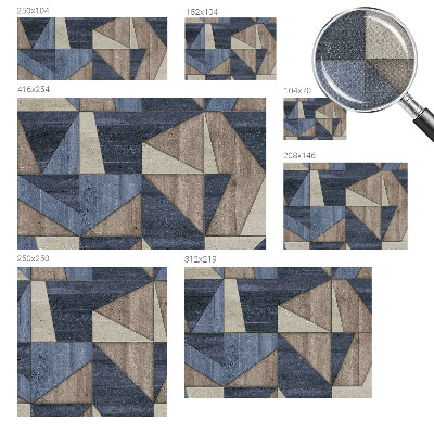 Otroška fototapeta z geometrijskimi vzorci