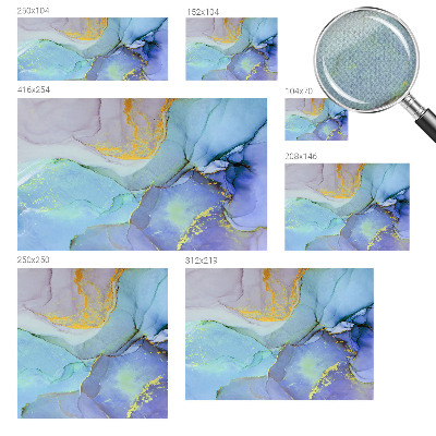 Fototapeta za otroško sobo z akvarelnim motivom abstraktnih oblik