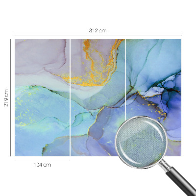 Fototapeta za otroško sobo Akvarelne oblike