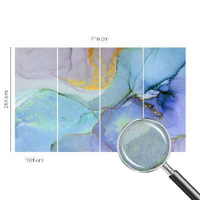 Fototapeta za otroško sobo Akvarelne oblike