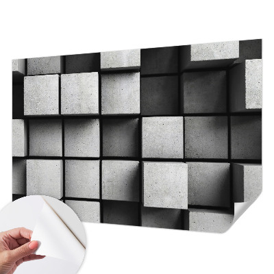 3D fototapeta z motivom geometrijskih kock