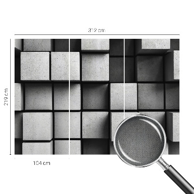 3D fototapeta z motivom geometrijskih kock