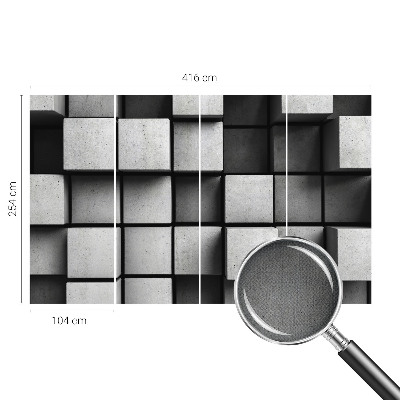 3D fototapeta z motivom geometrijskih kock