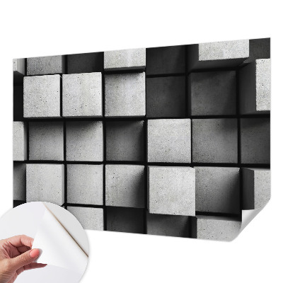3D fototapeta z motivom geometrijskih kock
