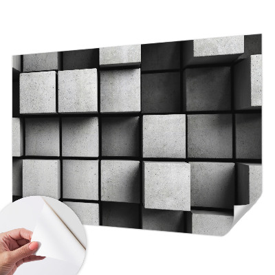 3D fototapeta z motivom geometrijskih kock