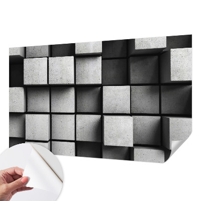 3D fototapeta z motivom geometrijskih kock