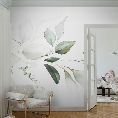 Fototapeta za otroško sobo Zeleni listi