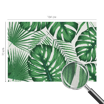 Samolepilna fototapeta za dnevno sobo Tropski listi