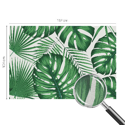 Samolepilna fototapeta za dnevno sobo Tropski listi