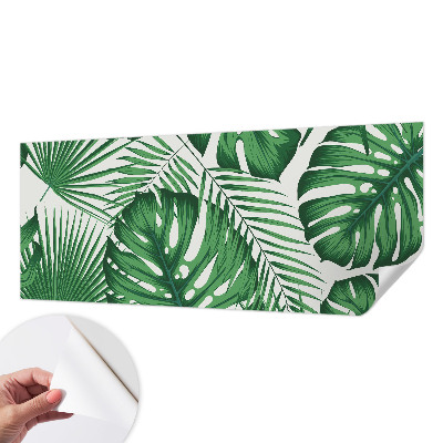 Samolepilna fototapeta za dnevno sobo Tropski listi