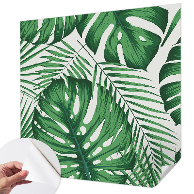 Samolepilna fototapeta za dnevno sobo Tropski listi