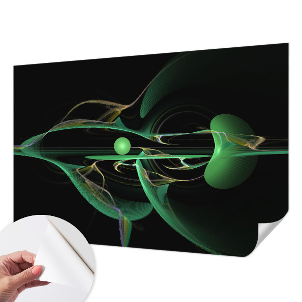 3D fototapeta z motivom zelenih valov