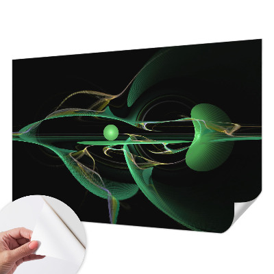 3D fototapeta z motivom zelenih valov