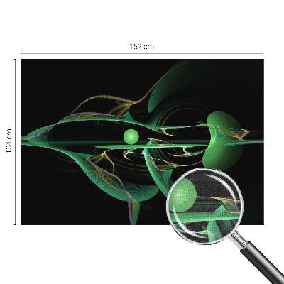 3D fototapeta Zeleni valovi