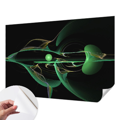 3D fototapeta z motivom zelenih valov
