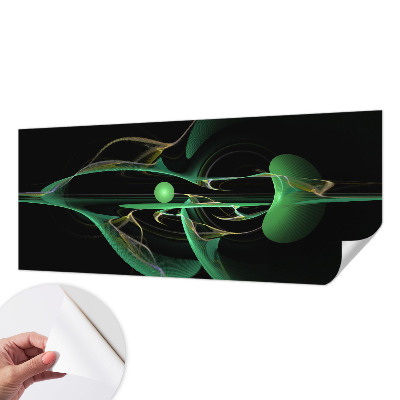 3D fototapeta z motivom zelenih valov