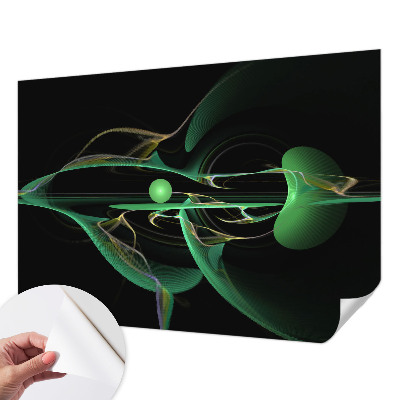 3D fototapeta z motivom zelenih valov