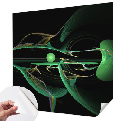 3D fototapeta z motivom zelenih valov