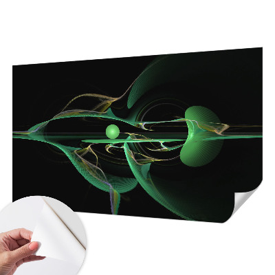 3D fototapeta z motivom zelenih valov