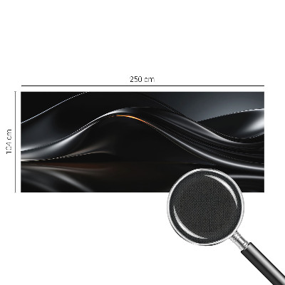 Samolepilna fototapeta za dnevno sobo Kovinski valovi