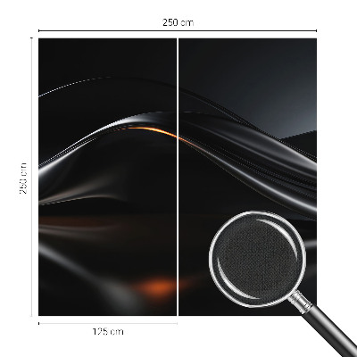 Samolepilna fototapeta za dnevno sobo Kovinski valovi