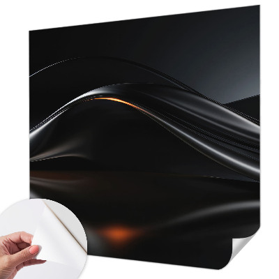 Samolepilna fototapeta za dnevno sobo Kovinski valovi