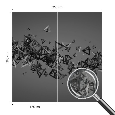 Samolepilna fototapeta za dnevno sobo z geometrijskim abstraktnim vzorcem