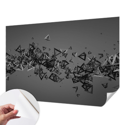 Samolepilna fototapeta za dnevno sobo z geometrijskim abstraktnim vzorcem