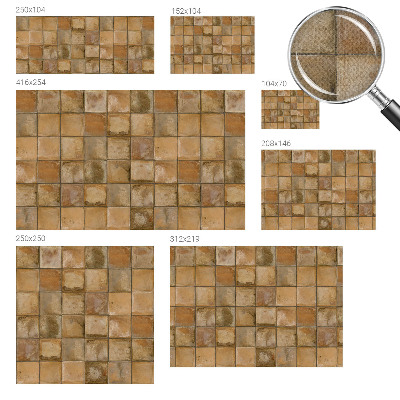 Samolepilna fototapeta Rustikalni mozaik