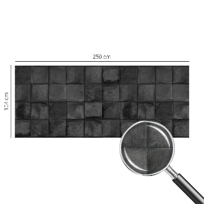 Samolepilna fototapeta za spalnico z motivom sivih ploščic