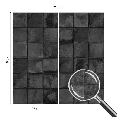 Samolepilna fototapeta za spalnico z motivom sivih ploščic