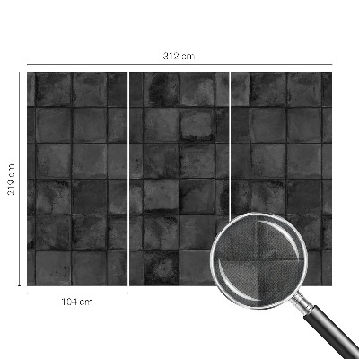 Samolepilna fototapeta za spalnico z motivom sivih ploščic
