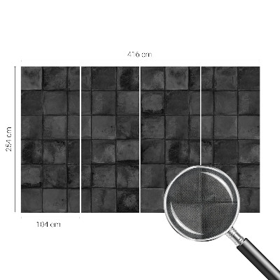Samolepilna fototapeta za spalnico z motivom sivih ploščic