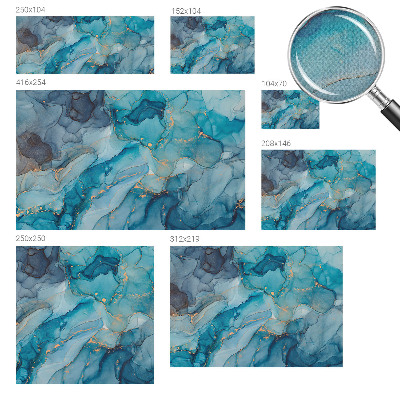 Samolepilna fototapeta za spalnico Modra abstrakcija