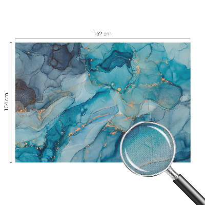 Samolepilna fototapeta za spalnico Modra abstrakcija