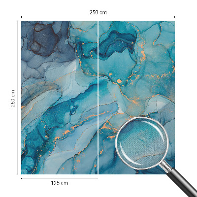 Samolepilna fototapeta za spalnico Modra abstrakcija