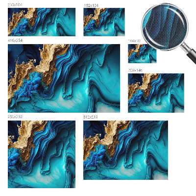 Samolepilna fototapeta za dnevno sobo Energijski valovi