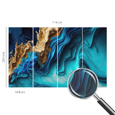 Samolepilna fototapeta za dnevno sobo Energijski valovi