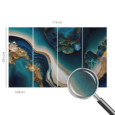Samolepilna fototapeta za spalnico z barvito abstraktno grafiko