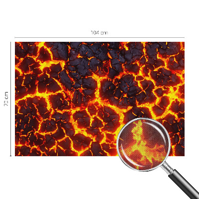 Samolepilna fototapeta z motivom močne magme