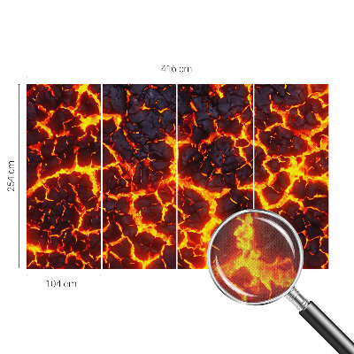 Samolepilna fototapeta z motivom močne magme