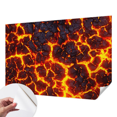 Samolepilna fototapeta z motivom močne magme