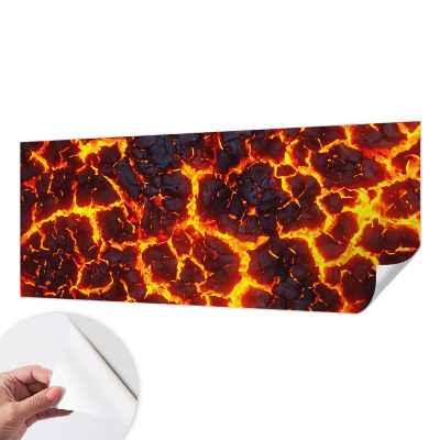 Samolepilna fototapeta z motivom močne magme