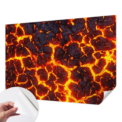 Samolepilna fototapeta z motivom močne magme