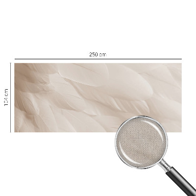 Samolepilna fototapeta za spalnico z motivom eteričnih perja