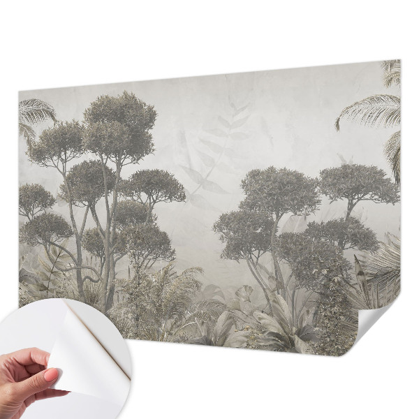 Samolepilna fototapeta za dnevno sobo Tropska džungla