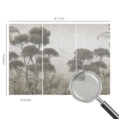 Samolepilna fototapeta za dnevno sobo Tropska džungla